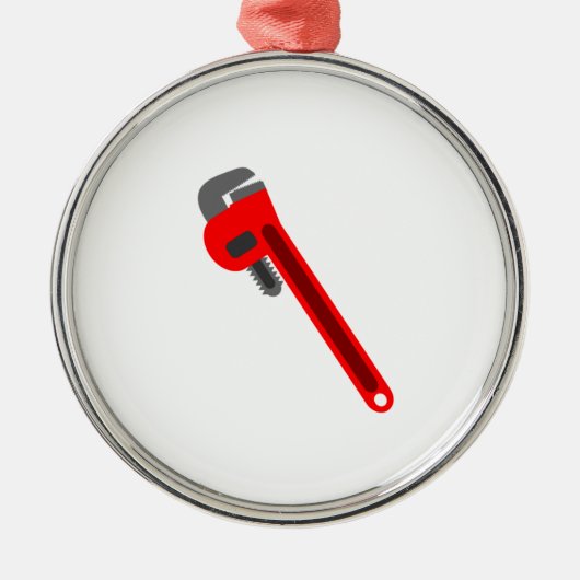 Plumber WFrench Metalen Ornament (Voorkant)