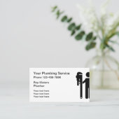 Plumber WFrench Theme Visitekaartje (Staand voorkant)