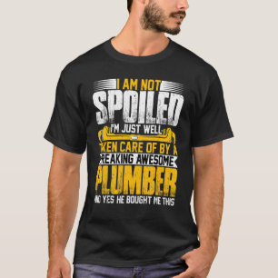 Plumber Wife Ik ben niet bedreven.. ik ben Handyma T-shirt