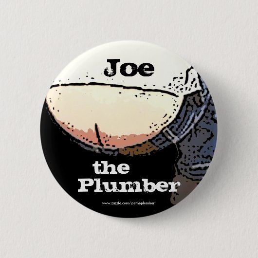 Plumbers Butt... Joe de loodgieter Button (Voorkant)