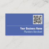 Plumbers Merchant QR Code Visitekaartje (Achterkant)