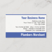 Plumbers Merchant QR Code Visitekaartje (Voorkant)
