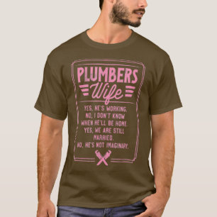 Plumbers Wife Funny Gift T Funny Quote T-shirt