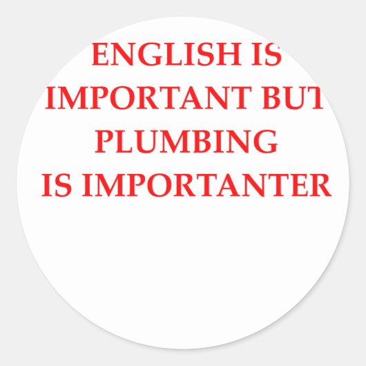 PLUMBING RONDE STICKER (Voorkant)