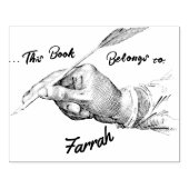 Plume à main Nom d'écriture | Tampon encre de prop (Impression)