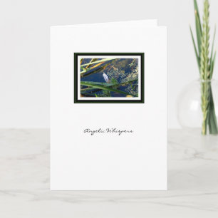 Plume angélique d'ange de chuchotements - carte de