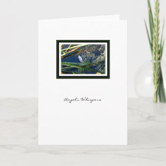 Plume angélique d'ange de chuchotements - carte de