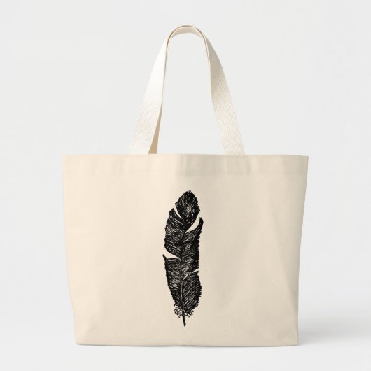 Plume Antique sur Sac Fourre-Tout (Devant)