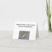 Plume de mouette d'IBSP dans la carte de note (Dos)