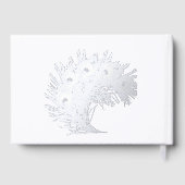 Plume de paon bleu électrique graphique pour artis (Verso)