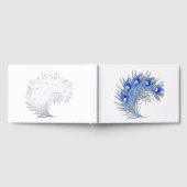 Plume de paon bleu électrique graphique pour artis (Complet)