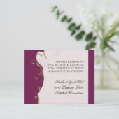 Plume de paon en torrents - Faire-part de mariage (Debout devant)