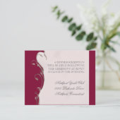 Plume de paon en torrents - Faire-part de mariage (Debout devant)