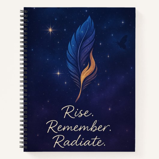 Plume et Flamme Journal Cosmique (Devant)