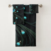 Plume Majestic Peacock|Ensemble de serviettes de b (En situation)