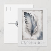 Plume Oiseau Liberté Carte postale (Devant / Derrière)