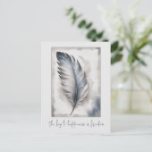 Plume Oiseau Liberté Carte postale (Debout devant)