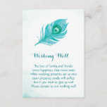 Plume Peacock Monogramme Mariage Envie de cartes d<br><div class="desc">Ces mariages qui souhaitent des cartes bien disposent d'un panache paon aquarelle. Vous pouvez modifier le style et la couleur du texte en cliquant sur le bouton "Personnaliser". Ces cartes font partie de la collection de Mariages Plume Peacock qui comprend des articles de papeterie et des cadeaux mariages assortis. Visitez...</div>