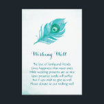 Plume Peacock Monogramme Mariage Envie de cartes d<br><div class="desc">Ces mariages qui souhaitent des cartes bien disposent d'un panache paon aquarelle. Vous pouvez modifier le style et la couleur du texte en cliquant sur le bouton "Personnaliser". Ces cartes font partie de la collection de Mariages Plume Peacock qui comprend des articles de papeterie et des cadeaux mariages assortis. Visitez...</div>