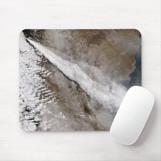 Plume uit de uitbarsting van Chaiten vulcano, Chil Muismat (Met muis)