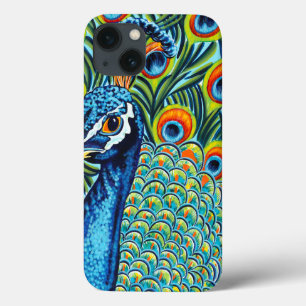Plumed Peacock I iPhone 13 Hoesje