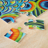 Plumed Peacock I Legpuzzel (Zijkant)