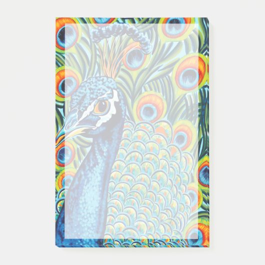 Plumed Peacock I Post-it® Notes (Voorkant)
