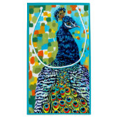 Plumed Peacock II Klein Cadeauzakje (Achterkant)