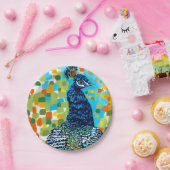 Plumed Peacock II Papieren Bordje (Feest)