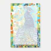 Plumed Peacock II Post-it® Notes (Voorkant)