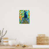 Plumed Peacock II Poster (Keuken)