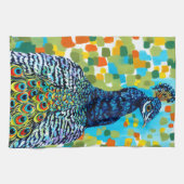 Plumed Peacock II Theedoek (Horizontaal)