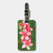 plumeria bagagelabel (Voorkant verticaal)