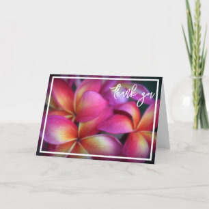 Plumeria bedankbriefje bedankkaart