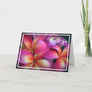 Plumeria bedankbriefje bedankkaart