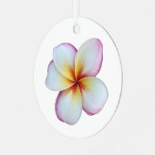 Plumeria Bloom Metal Ornament (Voorkant links)