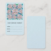 Plumeria Bouquet Exotic Summer Pattern Visitekaartje (Voorkant / Achterkant)