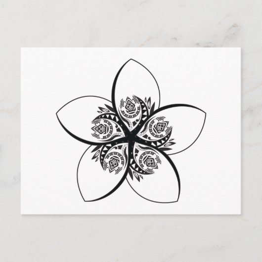 plumeria briefkaart (Voorkant)