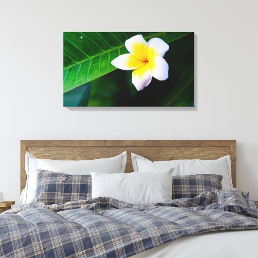 plumeria canvas afdruk (Insitu (Slaapkamer))