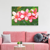plumeria canvas afdruk (Insitu (Woonkamer))