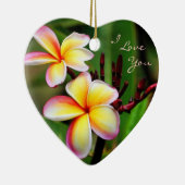 Plumeria d'arc-en-ciel, je t'aime ornement (Droite)