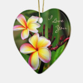Plumeria d'arc-en-ciel, je t'aime ornement (Gauche)