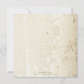  plumeria en uitnodiging voor de bruiloft van ibei (Achterkant)