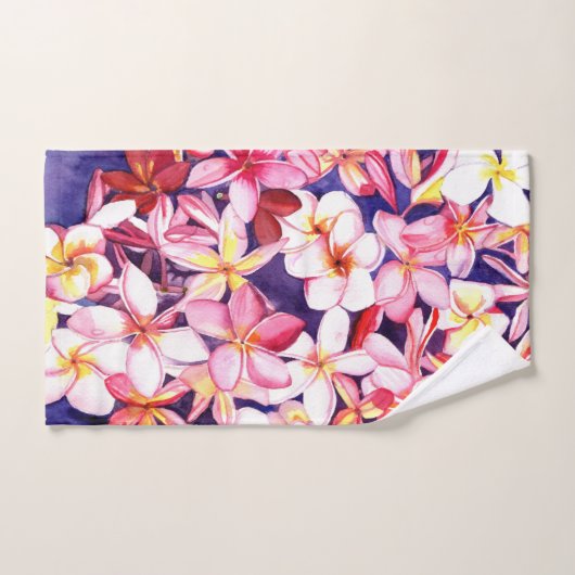 Plumeria flottante (Serviette à main)
