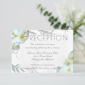 Plumeria Flourish Reception Venue Enclosure Informatiekaartje (Staand voorkant)