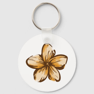 Plumeria Flower Hawaii Style Sleutelhanger