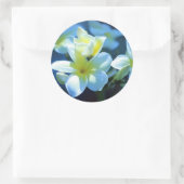 plumeria flower ronde sticker (Tas)