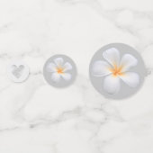 Plumeria Flowers & 25th Wedding Jubileum Confetti (Voorkanten)