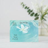 Plumeria Flowers for Spa party Briefkaart (Staand voorkant)