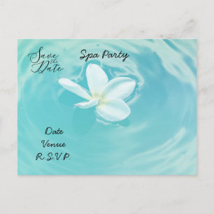 Plumeria Flowers for Spa party Briefkaart